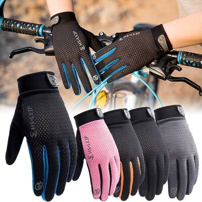 #ad ⭐⭐⭐Road Mountain Bicycle Cycling Full Finger Padded Gloves BMX MTB Touchscreen