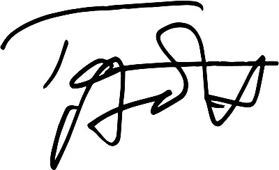 #ad Tom Arnold Autograph Signature VINYL DECAL STICKER Roseanne True Lies