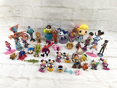 #ad Disney Junk Drawer Lot 40 Pc Mixed Set Cake Toppers Replacements MOSTLY DISNEY