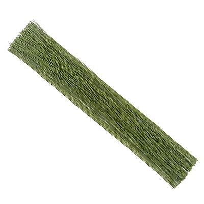 #ad 24 Gauge Dark Green Floral Wire Stem for Flower Arrangement Craft Supply16 I...