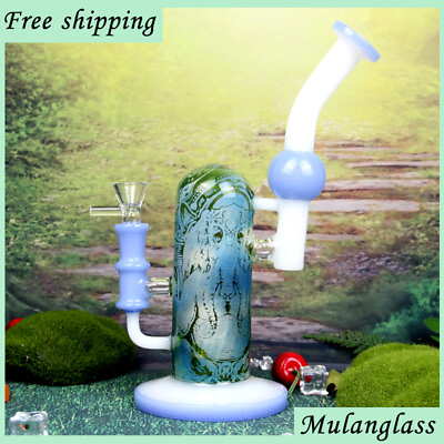 #ad Cool Glass Hookah Art Glass Bong Handcraft Bubbler Glass Smoking Water Pipes