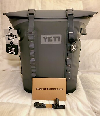 YETI Hopper M20 Backpack Soft Sided Cooler: Charcoal Gray **BRAND NEW FOR 2022** $289.00