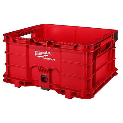 #ad Milwaukee 48 22 8440 Packout 18.6 in. Tool Storage Crate Bin with Carrying