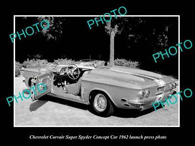 #ad OLD 8x6 HISTORIC PHOTO OF 1962 CORVAIR SUPER SPYDER LAUNCH PRESS PHOTO 2