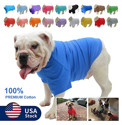 #ad Pet Clothing Dog Costumes Basic Blank T Shirt Tee Shirts for Large Small Dogs