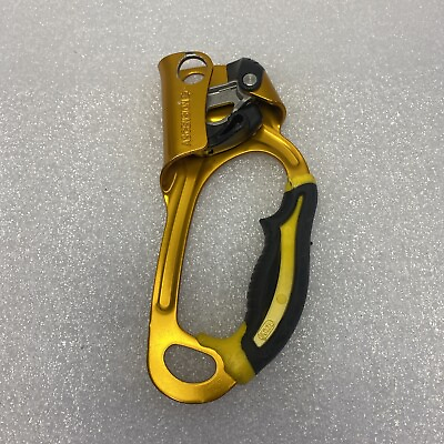 #ad Petzl Ascension Ascender Right Handed EN567 Gold Climbing Rope Clamp