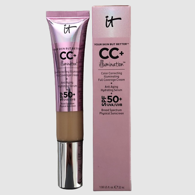 #ad IT Cosmetics CC Illumination Color Correcting FULL Coverage Cream LIGHT NIB