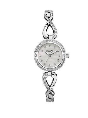 #ad Bulova Women#x27;s Quartz Silver Watch 23MM 96X129