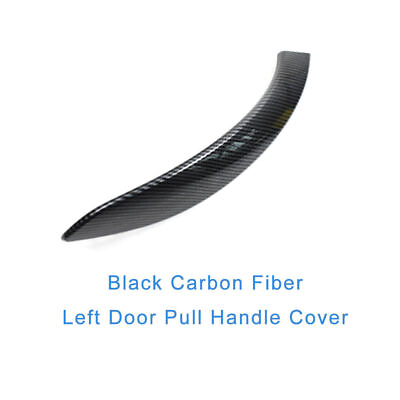 #ad Left Door Pull Handle Cover Black Carbon For BMW 3 4 Series F30 35 34 36 13 18