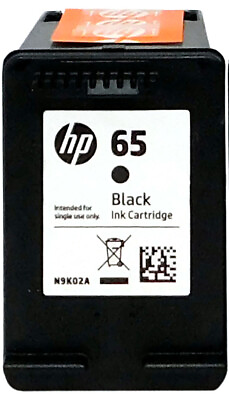 #ad HP 65 Black Ink Cartridge N9K02AN Genuine