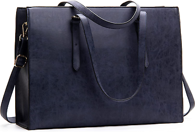 Laptop Bag for Women 15.6 Inch Laptop Tote Bag Leather Classy Computer Briefcase