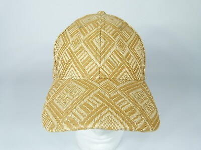 #ad Magid Hats Womens Light Brown Tan Geometric Pattern Hat