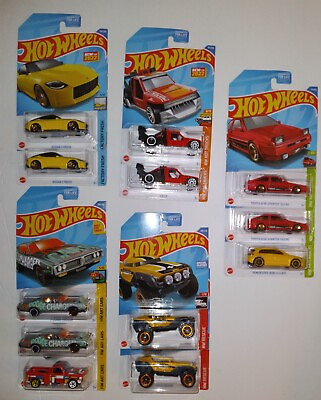 #ad Lot of 12 1:64 2022 HOT WHEELS Nissan Chevy Toyota Mercedes Lolux HyperRockr New