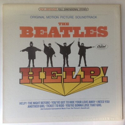 #ad The Beatles Help Original Apple Records SMAS 2386 Stereo Vinyl LP
