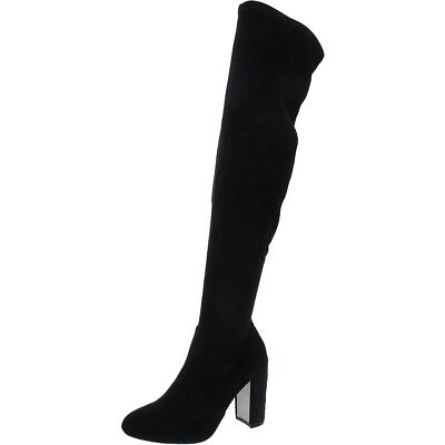 #ad Jewel Badgley Mischka Womens JOY Fux Leather Bl Knee High Boots Shoes BHFO 1478