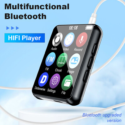 #ad Bluetooth Supports 128GB MP4 MP3 Lossless Music Player FM Radio Recorder Sport