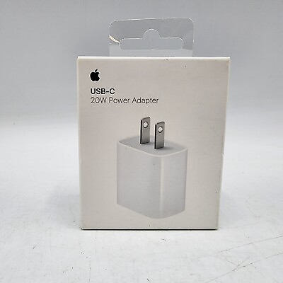 #ad Genuine Apple 20W USB C Power Adapter MHJA3AM A White Brand New