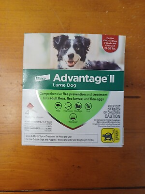 #ad Advantage II for Large Dog 21 55 Lbs 4 Pack Free shipping