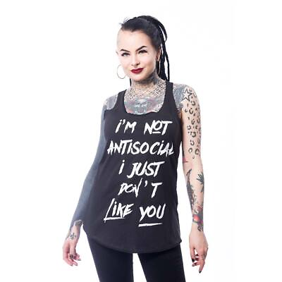#ad Cupcake Cult Antisocial Vest Top • Ships in 2 4 Weeks • Gothic