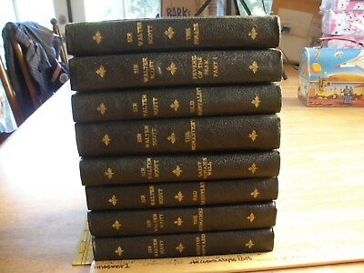 #ad Sir Walter Scott book set of 9 Brainard pub. numbered inside of 1000 hardcover