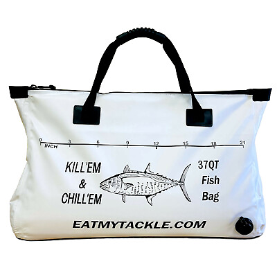 #ad EatMyTackle Fish Cooler Bag: Insulated Leakproof Soft Collapsible Kill Bag