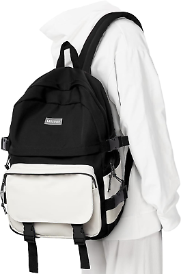 #ad Cute Black Backpack for School Teen GirlsLightweight Middle School BookbagsWat