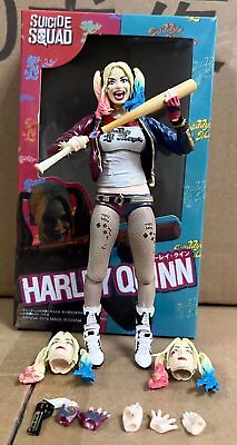#ad Suicide Squad Harley Quinn SHF Action Figure Toys Set Joker PVC Model Doll Toy