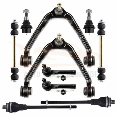 #ad 10pcs For 2001 2005 2006 GMC Yukon Front Upper Control Arms Tie Rods Ball Joints