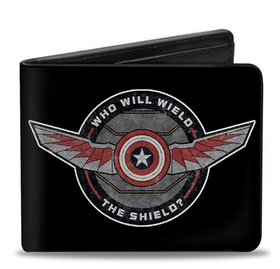 #ad The Falcon Winter Soldier Icon Who Will Wield The Shield Bifold Wallet Marvel
