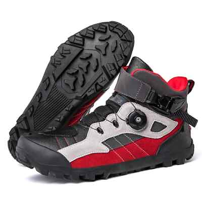#ad Motorcycle Boots Men Women Outdoor Riding Anti slip Sneakers Road Bike Shoes