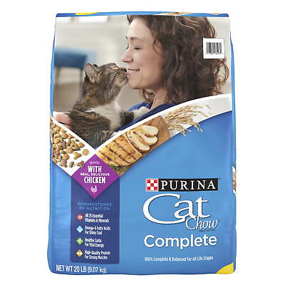 #ad Purina Cat Chow Complete Dry Cat Food 20 lb Bag