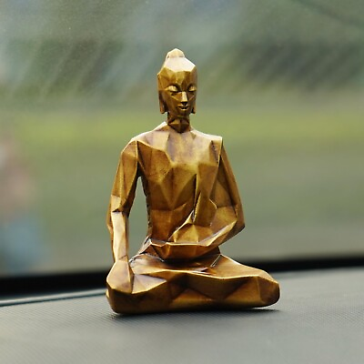 #ad Resin Origami Lord Buddha Idol for Car Dashboard Religious Decor Gift Piece 4in
