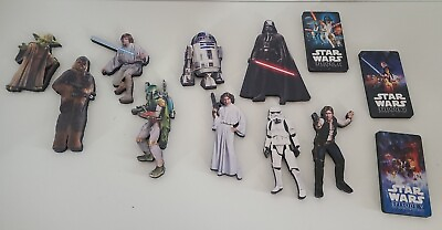 #ad Star Wars Funky Chunky Magnets Lot Of 12 Yoda Darth Vader Luke Boba Fett Etc