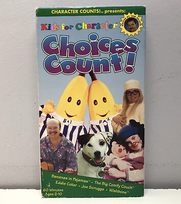 Barney Kids For Character VHS Video Tape Choices Count Big Couch Wishbone Banana $13.79