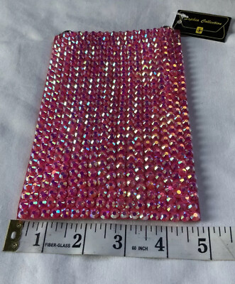 Women’s Hot Pink Evening Bag Purse Cell phone Cross Body Rhinestones $24.00