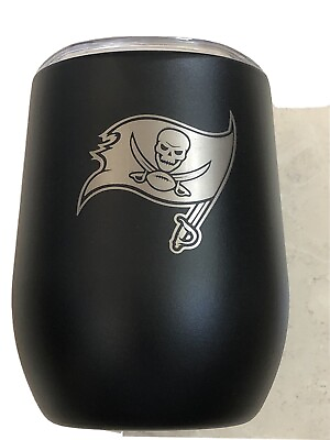 #ad Tampa Buccaneers NFL Stainless Steel Insulated Wine Tumbler 10oz Cup w Lid Pin