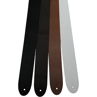 #ad Perri#x27;s 2quot; Basic Leather Guitar Strap Brown