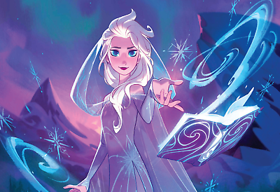 #ad Lorcana Disney Elsa Frozen Poster Print 13x19