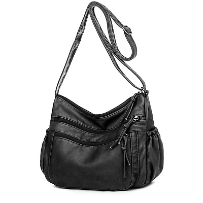 #ad Women Casual Shoulder Handbag Soft Leather Messanger Crossbody Bag Purse Satchel