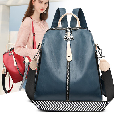 #ad Backpack Women Leather Backpack Female Travel Back Pack School Backpacks Girls