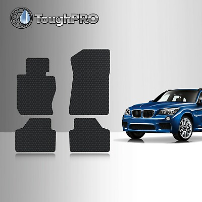 ToughPRO Floor Mats Black For BMW X1 xDrive All Weather Custom Fit 2010 2015