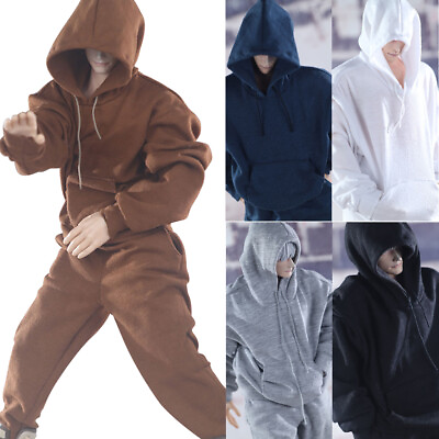 #ad 1 6 Scale Hoodie Pants Male Body Clothes for 12quot; Phicen Hot Toys Men Figure Doll