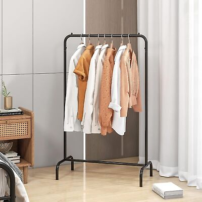#ad Heavy Metal Clothes Rack Garment Rail Home Hanging Market Display Stand Shelf US