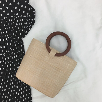 #ad 6 Wooden Purse Handles 4quot; Inner Diameter Handbag Making Replacement