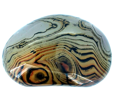#ad 230ct Natural Fine Botswana Agate AAAA Chakra Reiki Healing Stone Loose 44x29mm