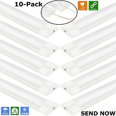 #ad 20 Pack 5 Pack 10 Pack 44W LED Shop Lights for Workshop Garage 4FT Light Fixture