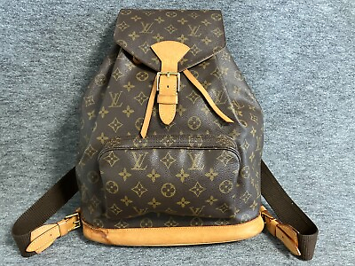 #ad Authentic Louis Vuitton Backpack Montsouris GM M51135