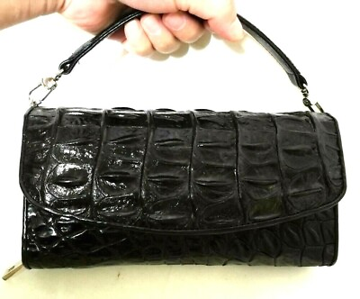 Genuine Crocodile Real Leather Womens Mini Clutch Cards Wallet Bags Party Purse $275.00