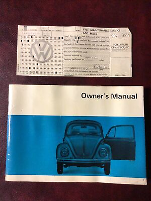 #ad 1968 68 VW VOLKSWAGEN BEETLE SEDAN amp; CONVERTIBLE ORIGINAL OWNERS MANUAL BOOK ALL