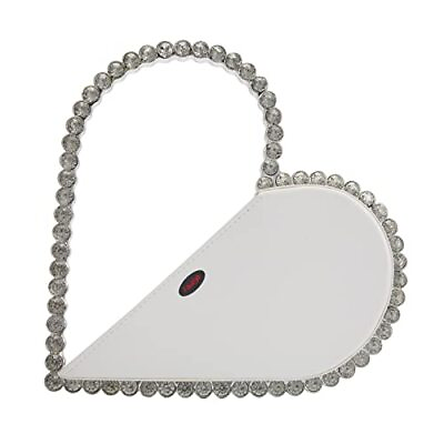 #ad Clutch Heart Shaped Evening Bag And Clutches For Women White